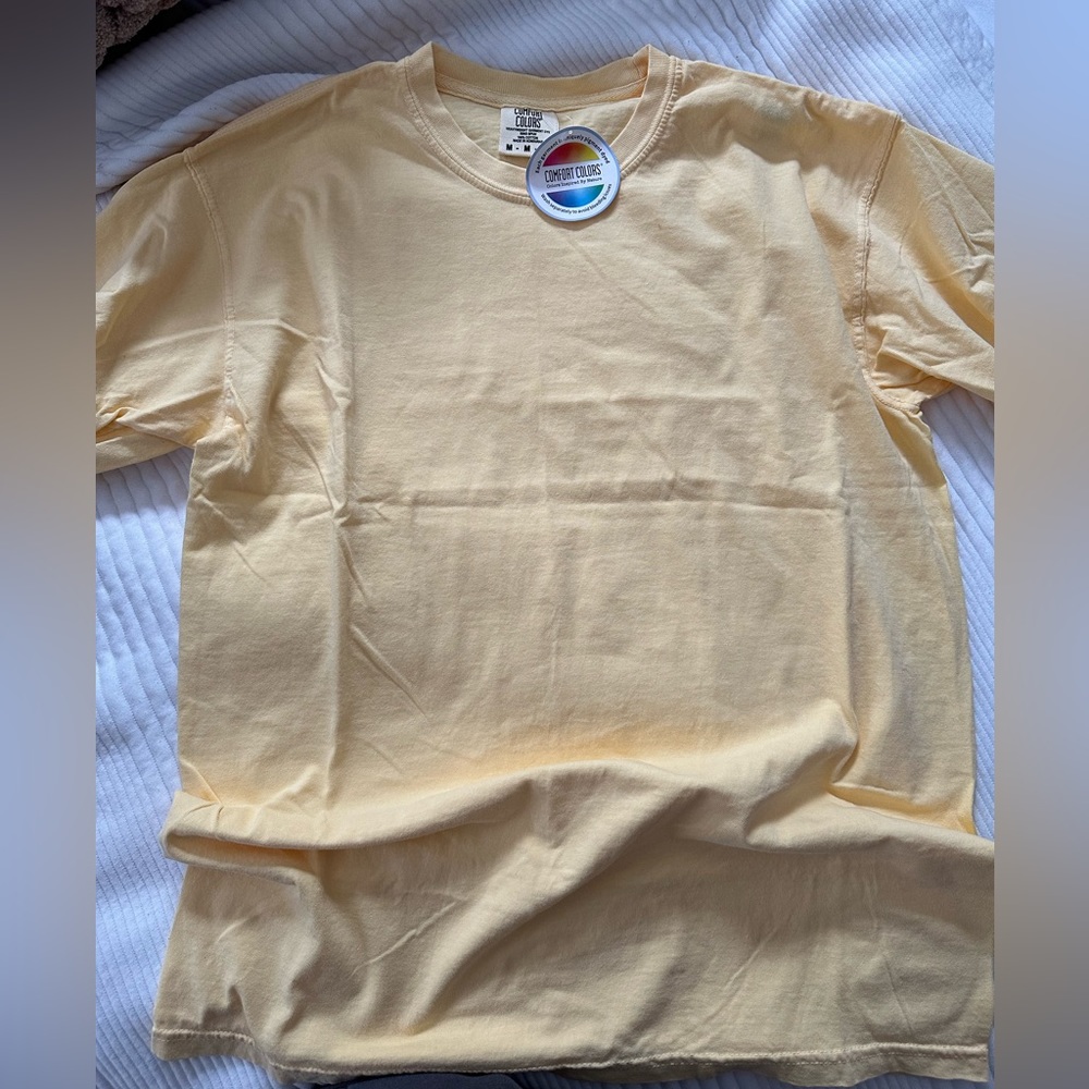 NWT Garment-Dyed Heavyweight T-Shirt - Comfort Colors 1717 Butter